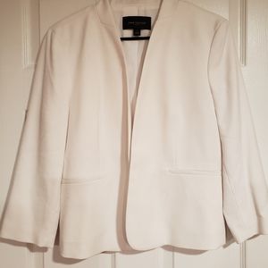 White Ann Taylor open front blazer